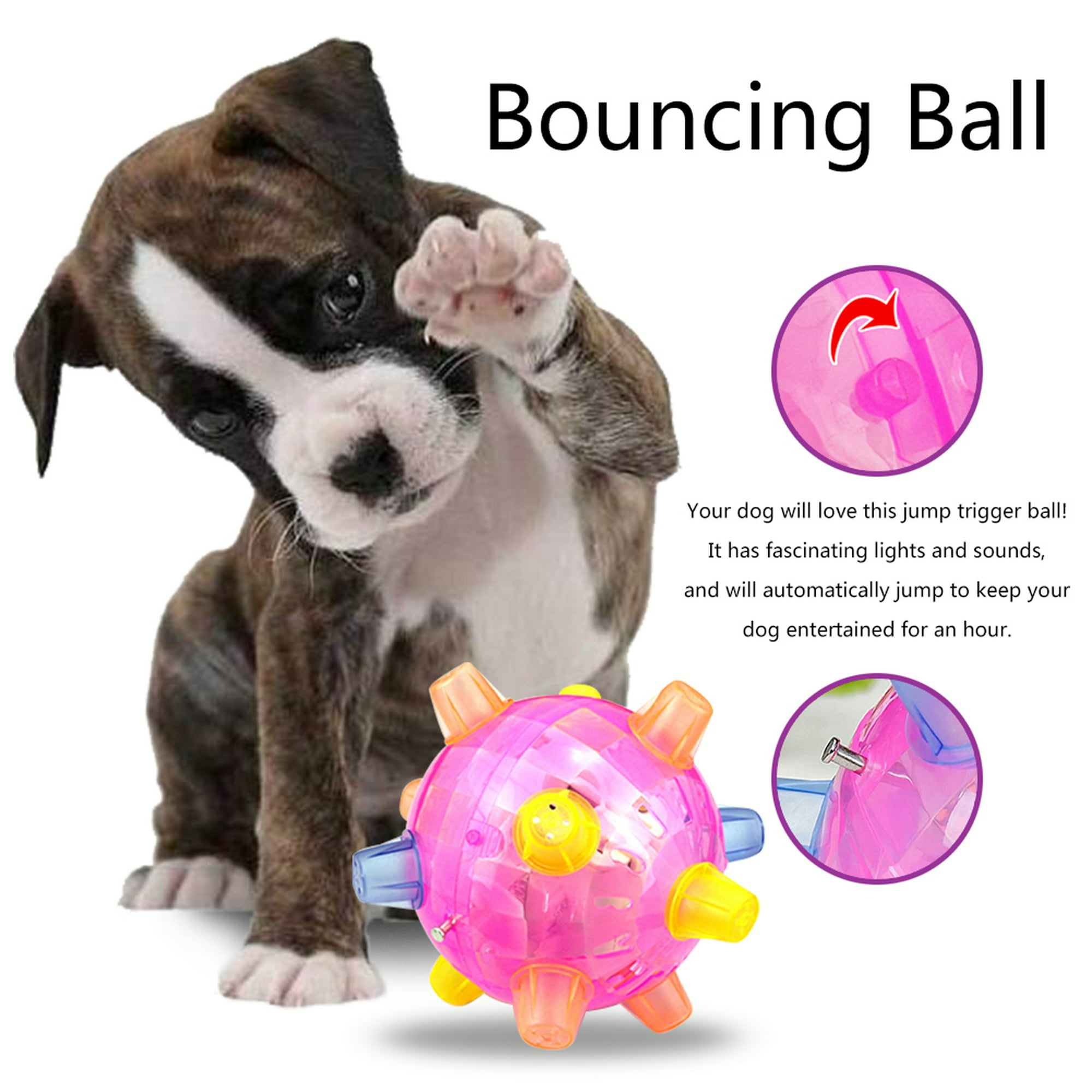 Saolife Juguetes interactivos para perros, juguetes para perros activados  por movimiento, bola malvada, juguetes de bola móvil automática para  perros