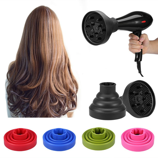 Difusor universal de pelo, accesorio difusor de secador de pelo para  cabello rizado y ondulado natural, difusor profesional de secador,  ajustable de