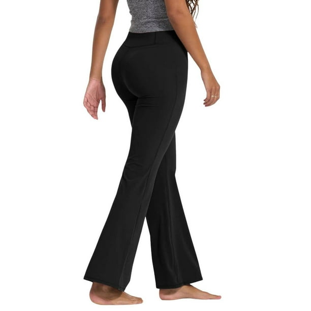 Gibobby Pantalon yoga mujer Leggings acampanados para mujer