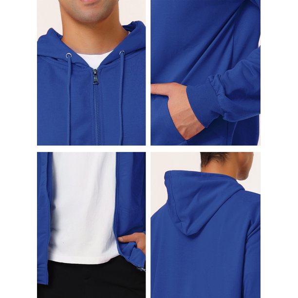  Sudadera deportiva con capucha y cremallera completa