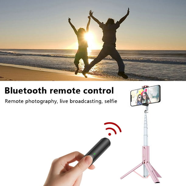 Selfie Stick Bluetooth, palo selfie extensible con mando a distancia  inalámbrico y trípode soporte de selfie para iPhone XS MAX/XR/XS/X/8/8  Plus/7