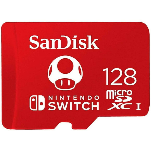 memoria microsdxc uhsi u3 sandisk de 128 gb para nintendo switch sandisk sdsqxao128ggnczn