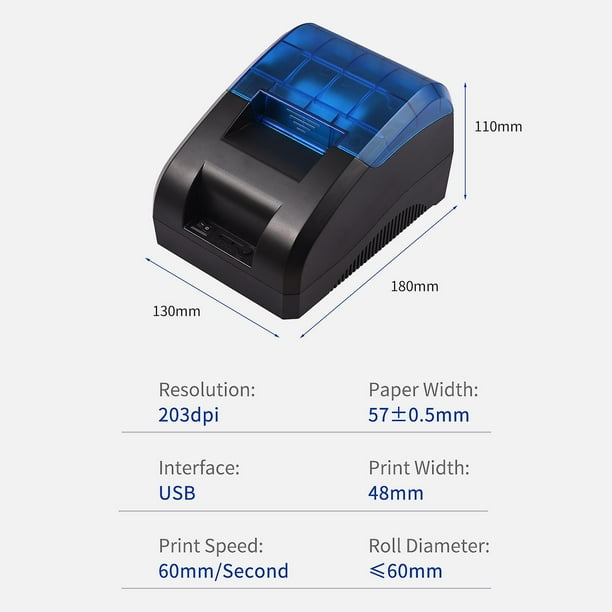 Ripley - IMPRESORA TÉRMICA DE TICKETS POS ESCRITORIO 57MM 58MM USB BLUETOOTH