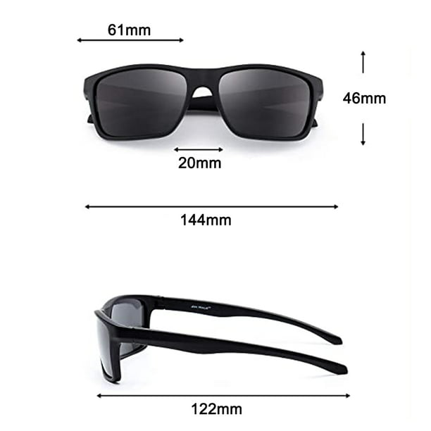 Pack de 2 gafas de visión nocturna para conductores, para usuarios de  gafas, lentes polarizadas tintadas, según norma ISO, negro/amarillo  Adepaton LN-0278