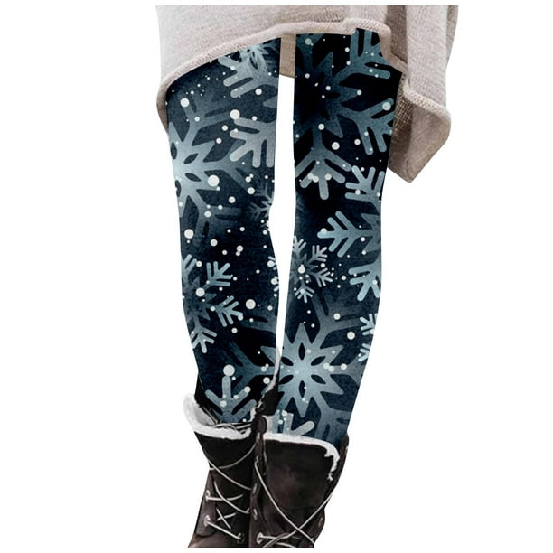 Puntoco moda mujer invierno deporte pierna pantalones Navidad