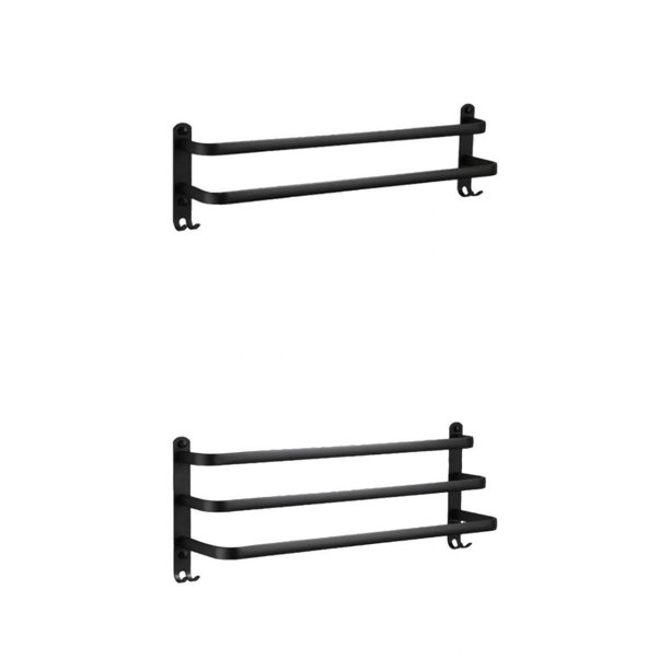 Perchero para toals de baño, perchero para ropa, para armario, armario,  puerta, suspensión para baño, garaje, montado en pared, capa 50cm Baoblaze  Gancho multiusos