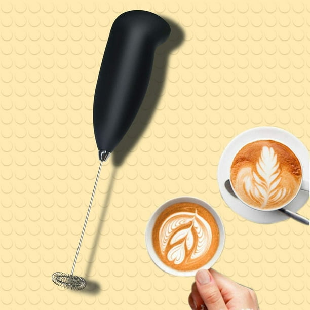 Dutewo - Batidora de mano para café, espumador de mano para lattes, batidor  eléctrico de bebidas, mini espumador para capuchino, frappé, matcha