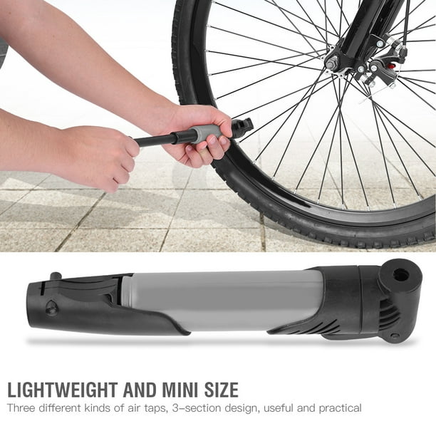 Mini bomba de bicicleta, inflador de neumáticos de bicicleta portátil,  bomba de aire con marco de montaje para bicicleta de carretera de montaña