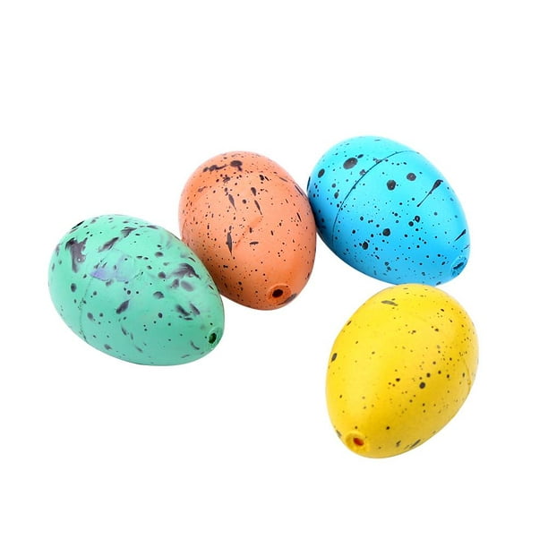 Huevos artificiales de plástico para incubar, juguete educativo de