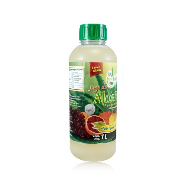 AloeTai Zumo y Pulpa de Aloe Vera para Beber 99,8% 1000 ml x 2