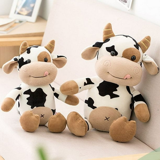 Muñeco de peluche grande y suave con diseño de vaca, animales de peluche de  vaca lechera, juguetes de peluche de vaca lechera, el mejor regalo para