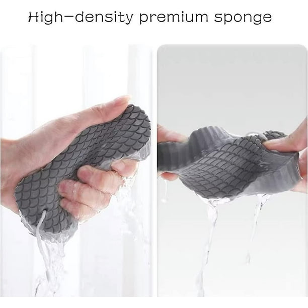 Esponja de ducha corporal de baño ultrasuave, cepillo de ducha de esponja  de baño 3D, esponja de baño exfoliante súper suave, esponja de baño