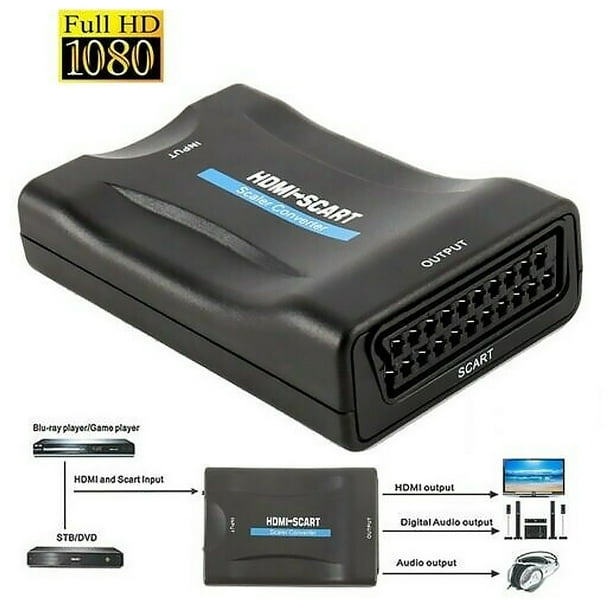 1080p Adaptador Conversor Hdmi A Scart Audio Video / 240061 - Disparo
