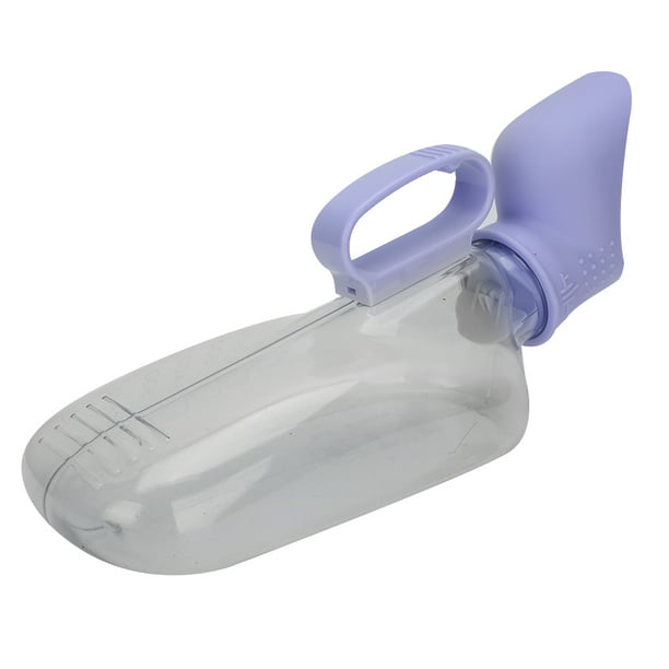 Botella de orina femenina, inodoro portátil para incontinencia con orinal  con adaptador para mujer, urinario de emergencia reutilizable para mujeres