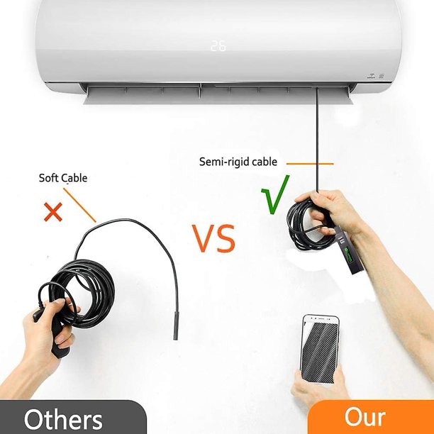 WiFi Camara Endoscopio Con Luz LED Para Android iPhone Inspeccion Del  Boroscopio