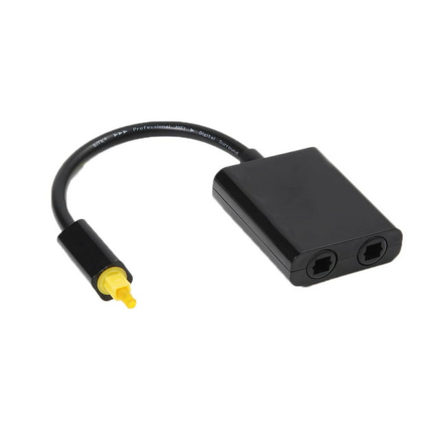 Adaptador óptico digital de dos puertos Divisor Cable de audio de fibra  Adaptador de fibra de audio de 1 entrada y 2 salidas Scienceny EL1319-01B