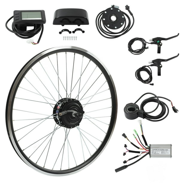 Kit de conversión de bicicleta eléctrica de 36 V/48 V, 250 W, kit de  conversión de bicicleta eléctrica, rueda de motor sin escobillas, rueda de  motor