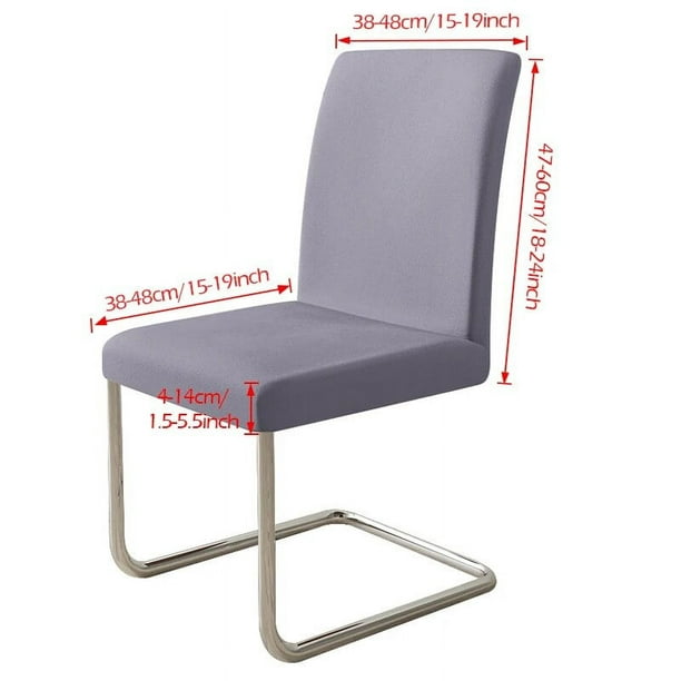Funda elástica de Color liso para silla de comedor, cubierta de