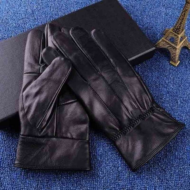 Guantes de piel para mujer, guantes para pantalla táctil, guantes de  invierno para mujer (medianos) Ormromra CJWUS-1387