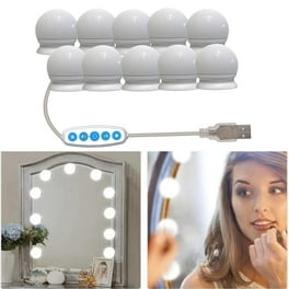 Luces de maquillaje para espejo de tocador, diseño bricolaje adhesivo, luz  de espejo de baño de Sunnimix