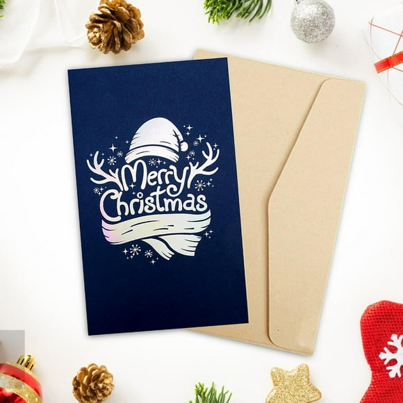 tarjeta de feliz navidad de papel tarjeta de felicitación de vacaciones de invierno regalo para marido mamá estilo c macarena tarjeta de felicitación