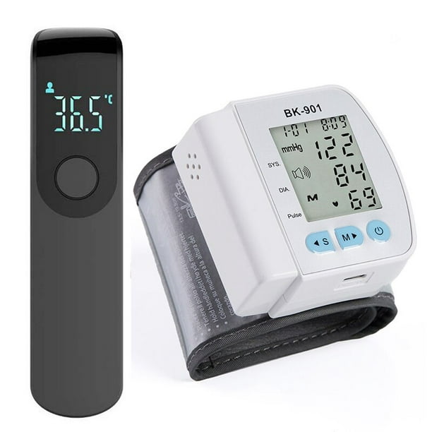 Moyic Medidor de presión arterial, pantalla LCD de voz Digital, medidor de presión  arterial en la parte del brazo, probador de apagado Electrónica
