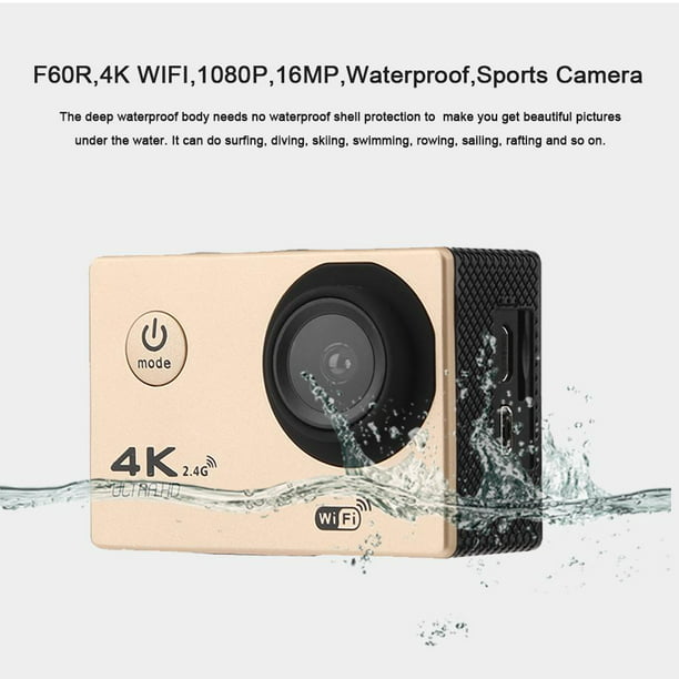 Camara Go Pro Acción 4k 16 Mp Wifi Acuático Deportes Videos I