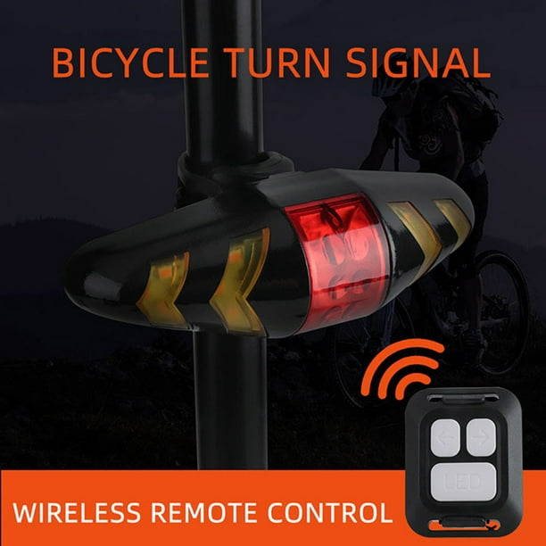 WSDCAM Juego de luces para bicicleta con alarma de bocina de bicicleta, luz  trasera de bicicleta con control remoto con señales de giro y luz de