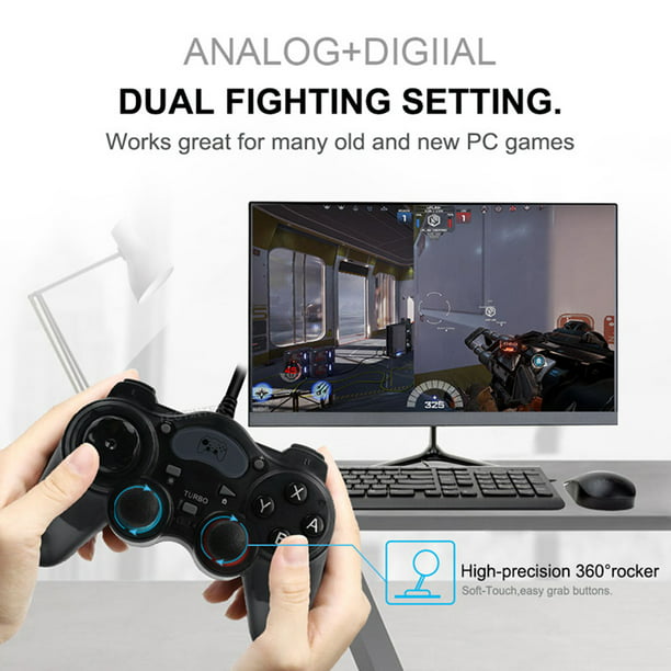 Mando USB con cable Smart Gamepad para PC PS4 - Accesorios
