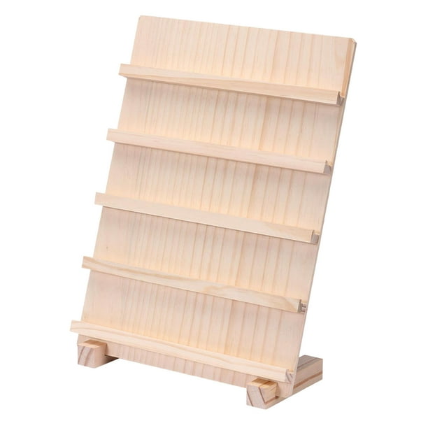 Organizador de pendientes con base de madera para pendientes almacenamiento  de j