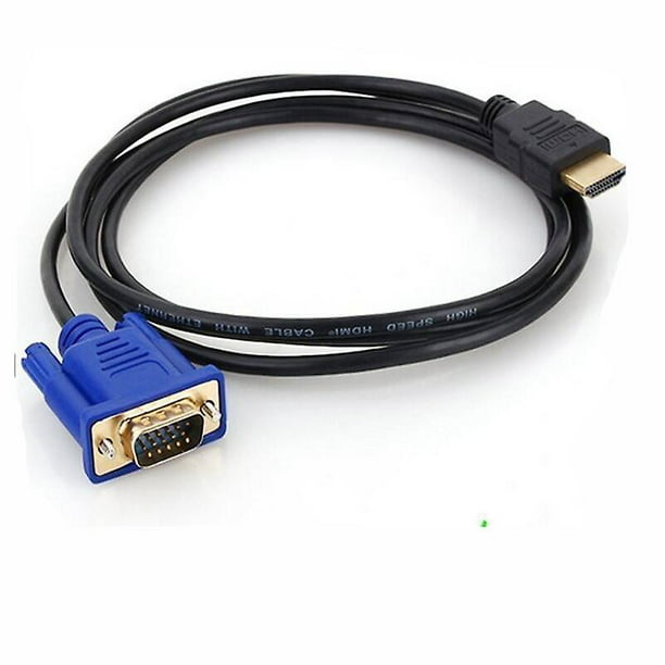 Cable Adaptador HDMI a VGA, adaptador para Vga a HDMI y D-Sub monitor,  incluye convertidor de 15 pines a HDMI de Sincero Hogar