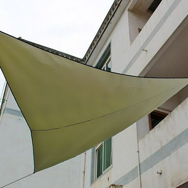 Toldo Impermeable Triangular 3x3x3m Transpirable Protección Solar  Cortavientos Protección Uv Toldo para Jardín Terraza Balcón Exterior  (Verde). Afortunado Sencillez