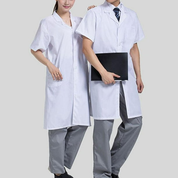 Bata de laboratorio de hombre. Batas y uniformes para sanidad.