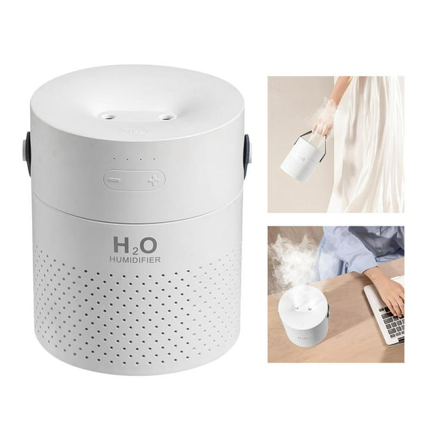Humidificador, humidificador de aire, pequeño humidificador silencioso de  niebla grande para dormitorio, humidificador de niebla fría con diseño