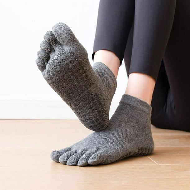 2 pares de calcetines yoga y pilates mezcla poliamida