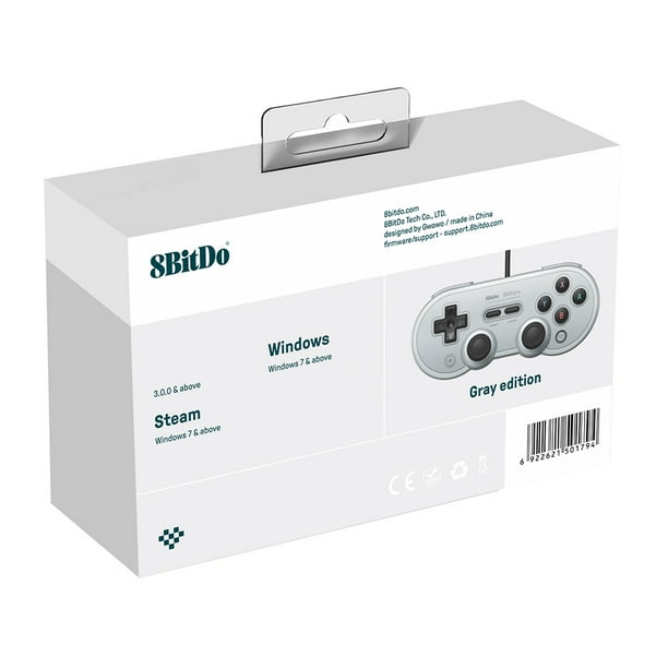 Control Nintendo Switch Nargos 8Bitdo SN30 Pro no cable-Gris