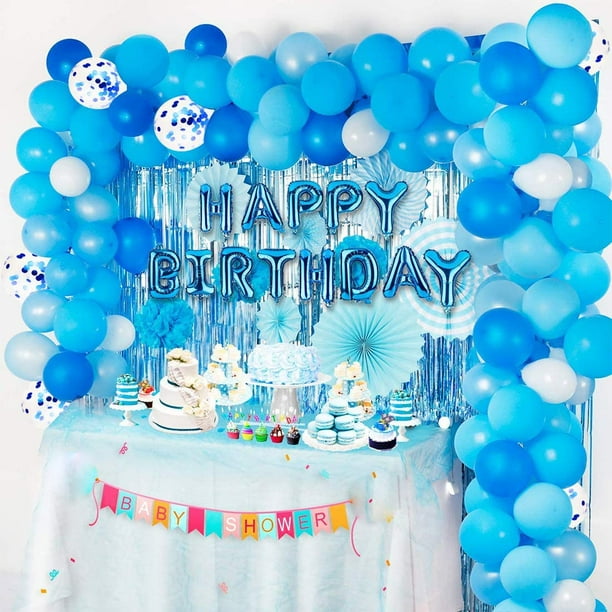Set Decoración Primer Cumpleaños Azul - MiMarieta - Fiestas Bonitas