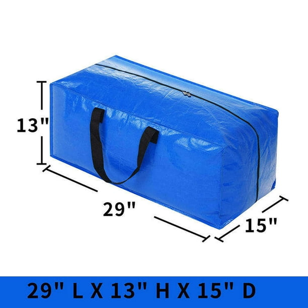 Bolsas de mudanza extra grandes resistentes con correas de mochila, asas y  cremalleras fuertes, bolsas de almacenamiento para ahorrar espacio