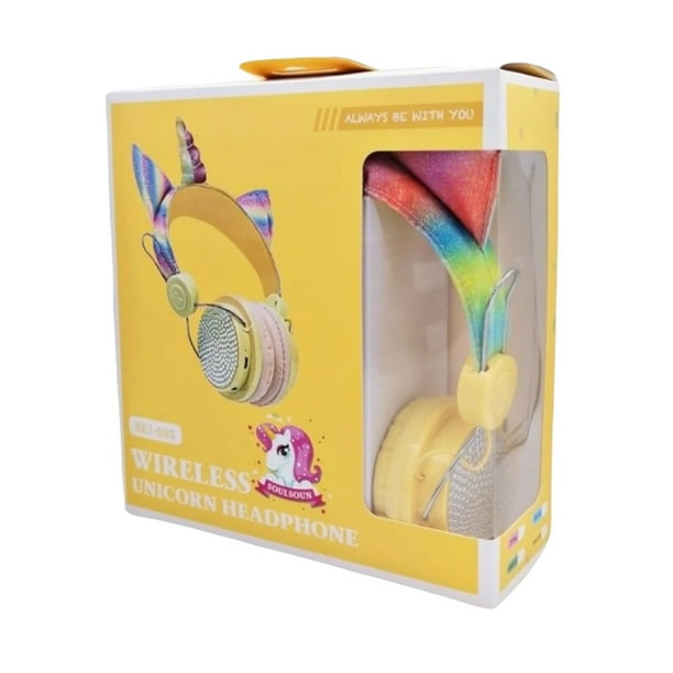 Auriculares Bluetooth de unicornio para niñas, niños y