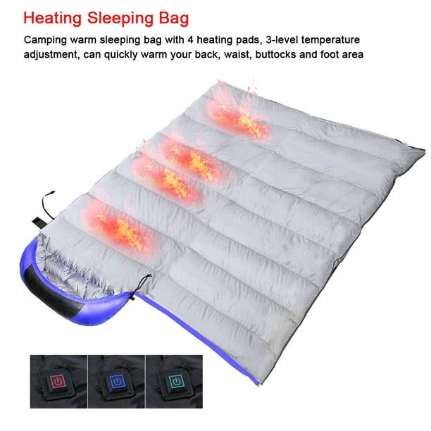 Saco de dormir con calefacción para adultos Almohadilla térmica alimentada  por USB a prueba de agua Labymos Bolsas de dormir