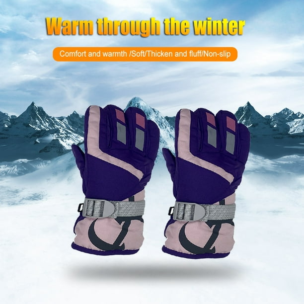 Jumpingount 1 par de guantes para esquiar en la nieve para mujer