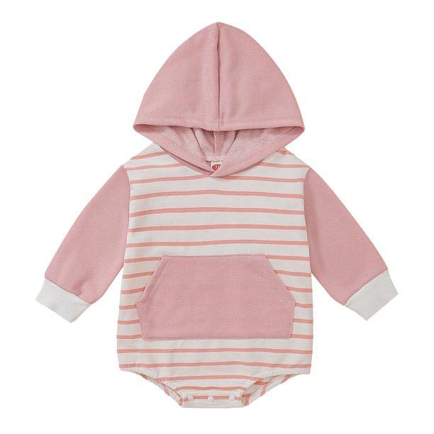 Gibobby Mamelucos para bebe niño polar Mono de manga larga con bordado de  para bebés y niñas, ropa de otoño para recién nacidos(Rosa, 3-6 Meses)