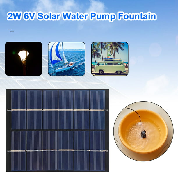 Fuente de agua de Panel Solar para decoración de jardín, kit de riego de Fuente  Solar