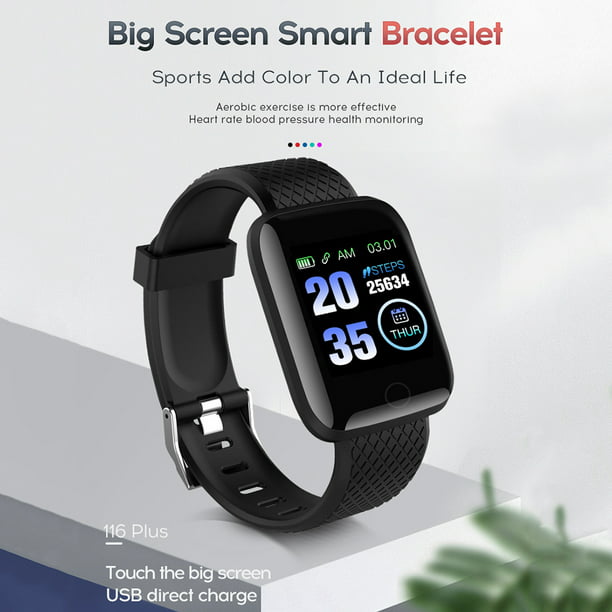 Fabi Store • Smart Bluetooth Reloj militar deportivo con monitor de ritmo  cardíaco