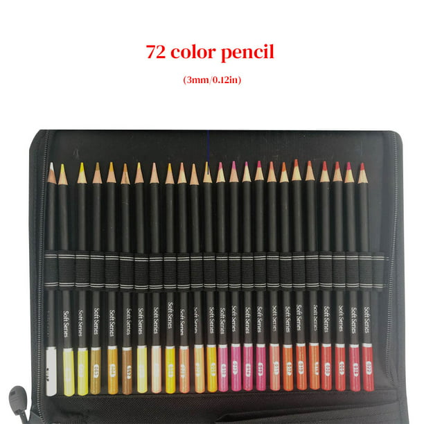 Juego de lápices de colores profesionales de 48 colores portátiles, juego  de 48 colores distintos para niños, artistas escolares, adultos