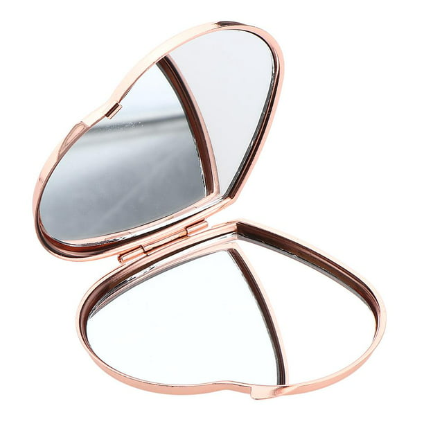  YAIRMIS - Espejo pequeño de maquillaje, espejo de belleza de  dos caras para escritorio, espejo cosmético giratorio de 360° para baño  (color plateado, tamaño: 8 pulgadas) : Belleza y Cuidado Personal