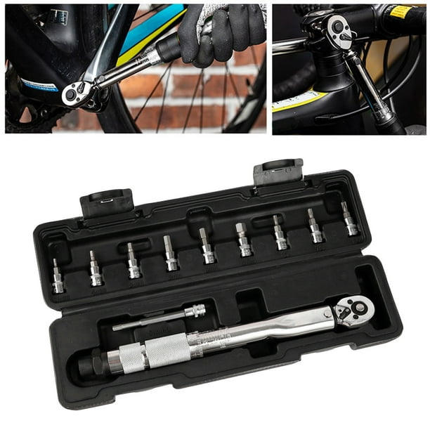 Juego De Llaves Dinamométricas Llave de tubo para bicicleta MTB/llave de  reparación de unidad de 4 pulgadas de cambio rápido para coche 11 Uds