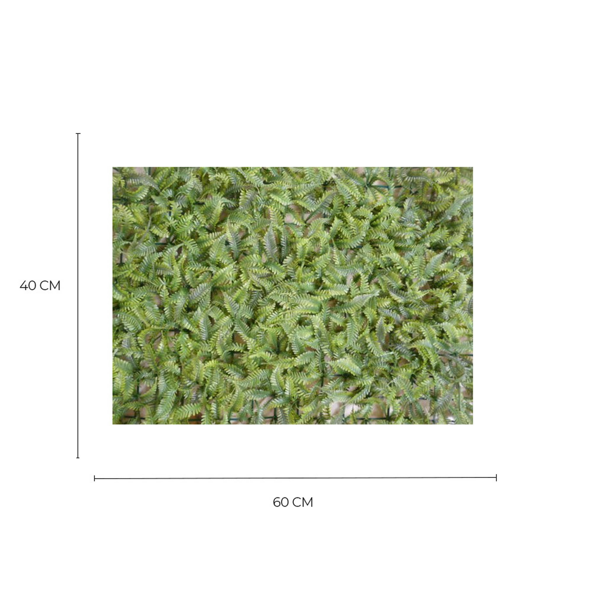 Muro verde follaje artificial 4 piezas 40*60 cm storyland 057549