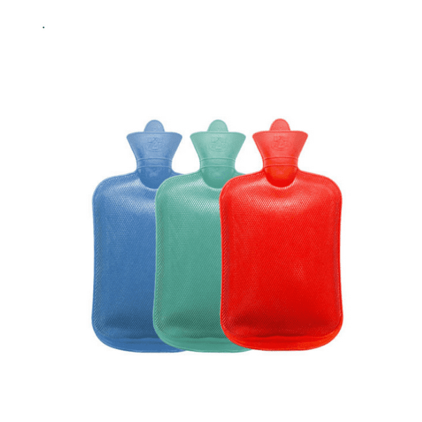  Botella de agua caliente almohadilla térmica de goma gruesa de  invierno bolsa de agua caliente llena (color al azar, tamaño: 16.9 fl oz) :  Salud y Hogar