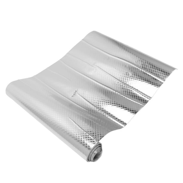 Papel Aluminio Adhesivo 40cmx2m Tapiz Antigrasa para Cocina GENERICO